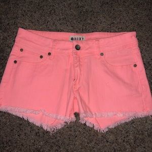 Coral Roxy Shorts